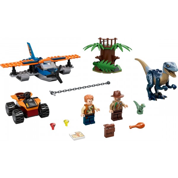 Конструктор bela 11578 Велоцираптор: Порятунок на біплані (аналог Jurassic 75942)