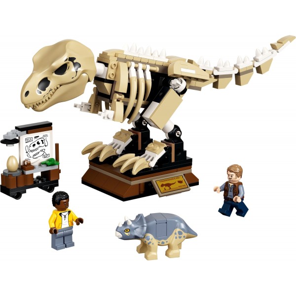 Конструктор bela 60132 Скелет тиранозавра на виставці (аналог Jurassic World 76940)